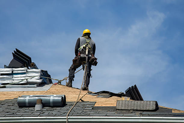 Professional Roof Replacement technician working in Madison, CT